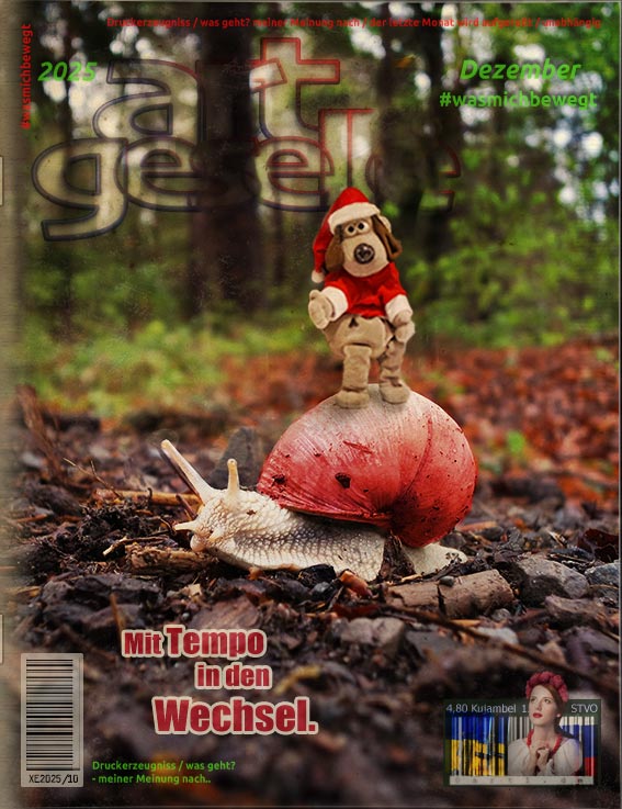 Titelbild Dezember 2025, zum 59ten Geburtstag vom Krümmelmonster. Motto: Aufruf zum Kekse backen.